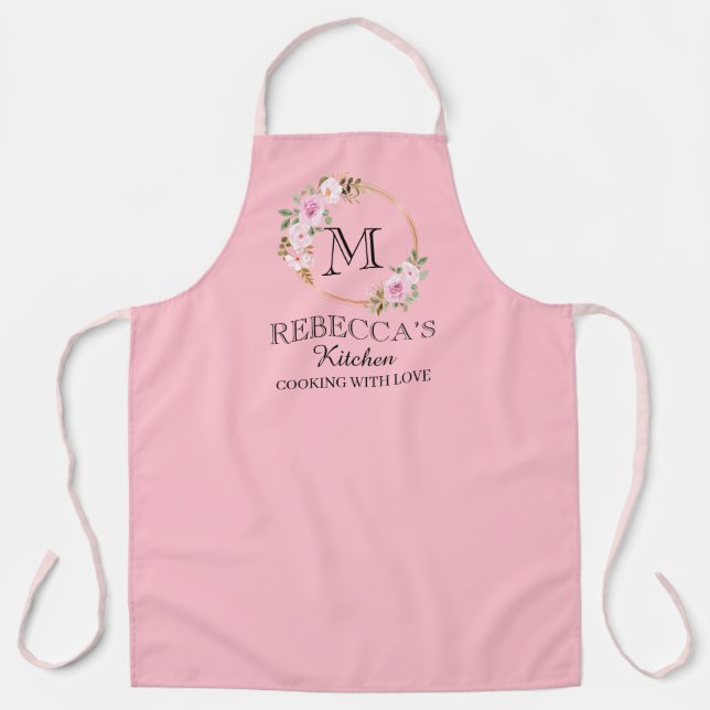 Tablier Personalized for Women Custom Family Cooking Gift  (Recto)