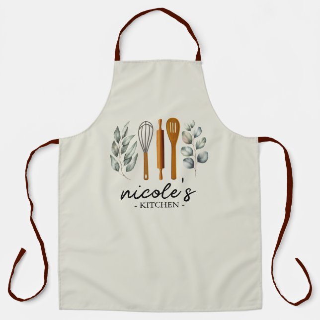Tablier Personalized Kitchen Utensils Apron (Recto)