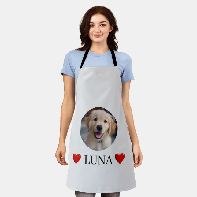 Tablier Personalized My Dog Photo & Name Apron (Porté)