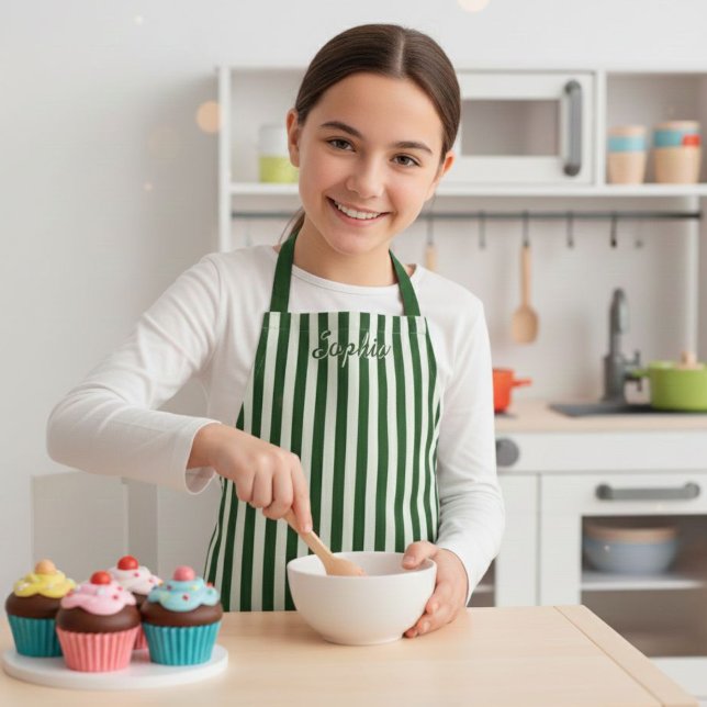 Tablier Personalized Stripe Apron for Kids and Adults (Créateur téléchargé)