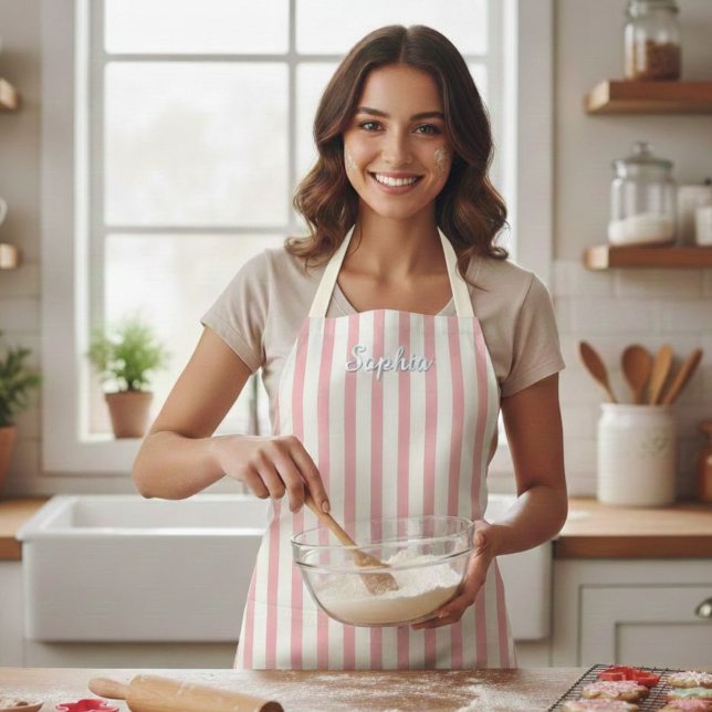 Tablier Personalized Stripe Apron for Kids and Adults (Créateur téléchargé)