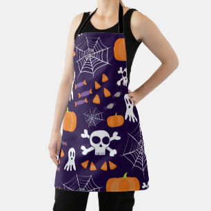 Tablier Personnages amusants et effrayants d'Halloween