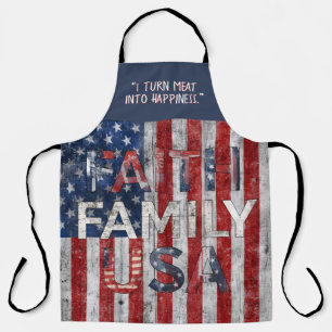 Tablier personnalisable Faith Family USA