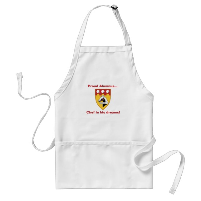 Tablier * PERSONNALISÉ - Apron "Fière Alumnus" avec PMC SE (Devant)
