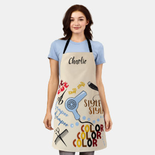 Tablier Personnalisé Au Salon De Coiffure