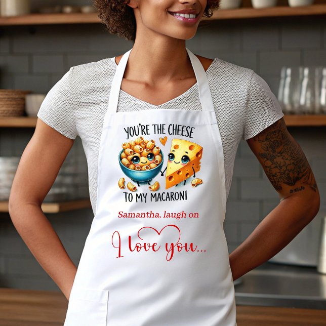 Tablier personnalisé avec nourriture de dessin ani (Cute Cartoon Food Custom I Love You Gift Apron)