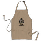 Tablier personnalisé BBQ King nom pour hommes