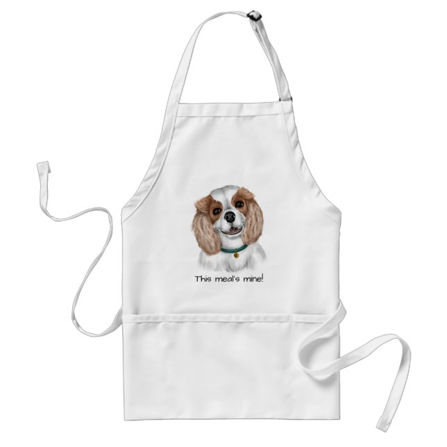 Tablier Personnalisé Blenheim Cavalier King Charles Spanie (Devant)