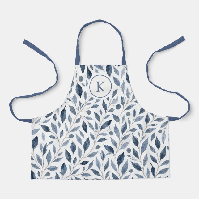 Tablier Personnalisé Blue Leaf (Recto)