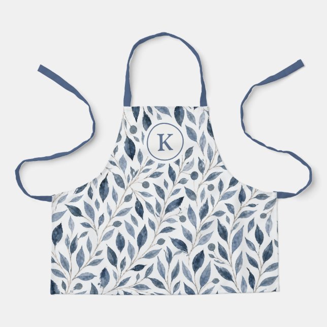 Tablier Personnalisé Blue Leaf (Recto)