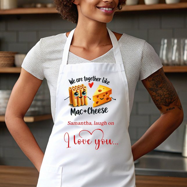 Tablier personnalisé cadeau de la Saint-Valentin n (Cute Cartoon Food Custom Valentine Gift Apron)