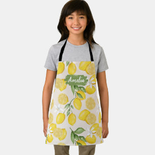 Tablier Personnalisé Citron Enfants, Cuisiner BBQ