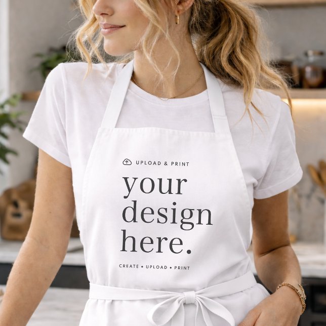 Tablier Personnalisé | Création de Tabliers Person (Upload your artwork and turn this apron into branded workwear, custom merch, or a stylish gift)