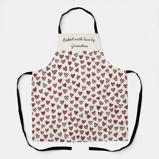 Tablier Personnalisé - Cuisiné avec Amour (Recto)