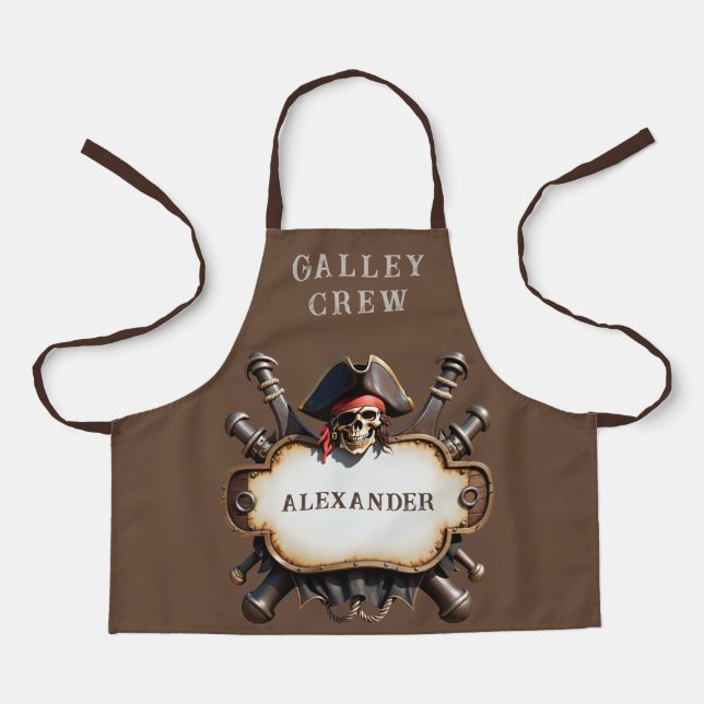 Tablier personnalisé de chef pirate (Recto)