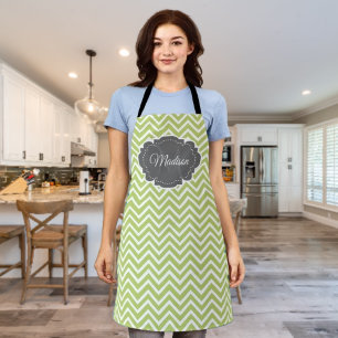 Tablier personnalisé Green Chevron