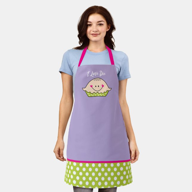 Tablier Personnalisé I Love Pie Apron (Porté)