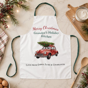 Tablier personnalisé Joyeux Noël Grand-Père