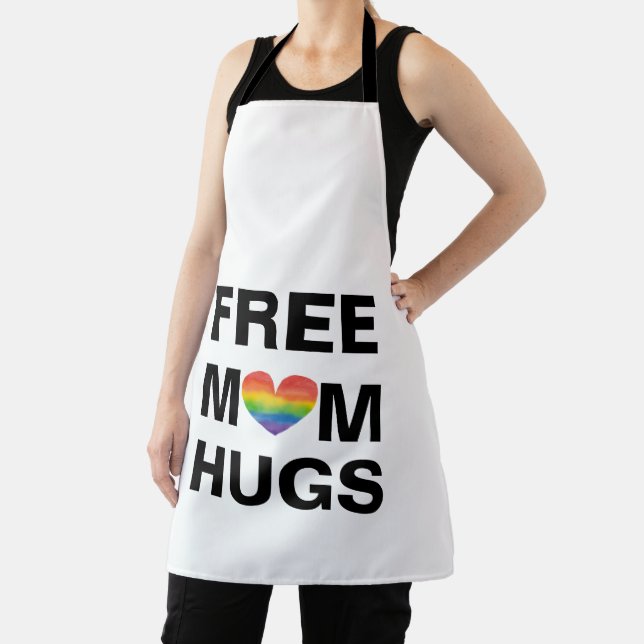Tablier Personnalisé Libre Maman Hugs Modèle (Insitu)