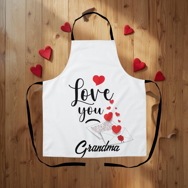 Tablier personnalisé Love You (Créateur téléchargé)