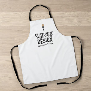 Tablier personnalisé minimaliste à la marque de l'
