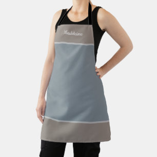 Tablier Personnalisé nommé gris bleu