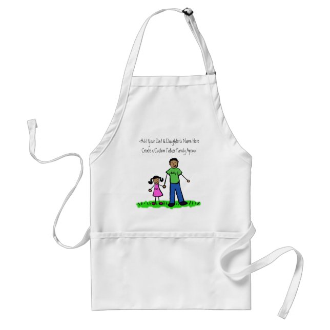 Tablier personnalisé père et fille (Devant)