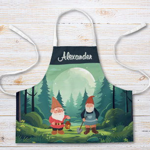 Tablier personnalisé pour enfants aux nains de jar