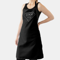 Tablier Personnalisé Pour Femmes Chef Femme Noir