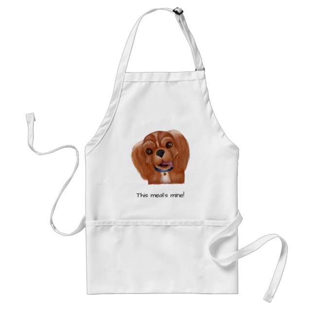 Tablier Personnalisé Ruby Cavalier King Charles Spaniel (Devant)