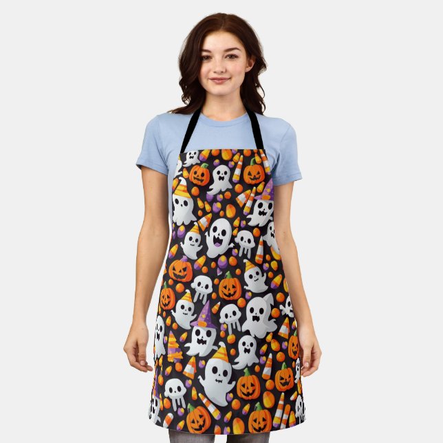 Tablier Personnalisé votre photo ici T-Shirt Apron (Porté)