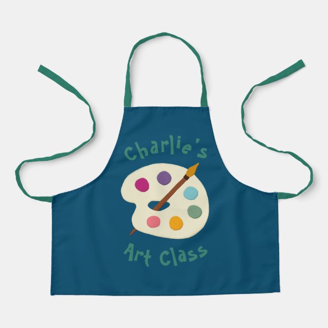 Tablier personnalisée NOM École d'art Artiste Apron (Recto)