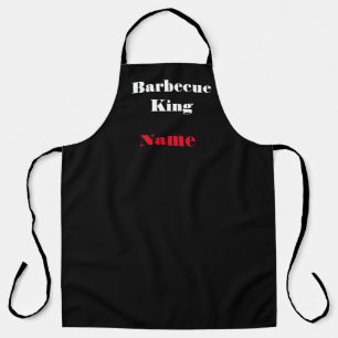 Tablier Personnaliser Barbecue King Black
