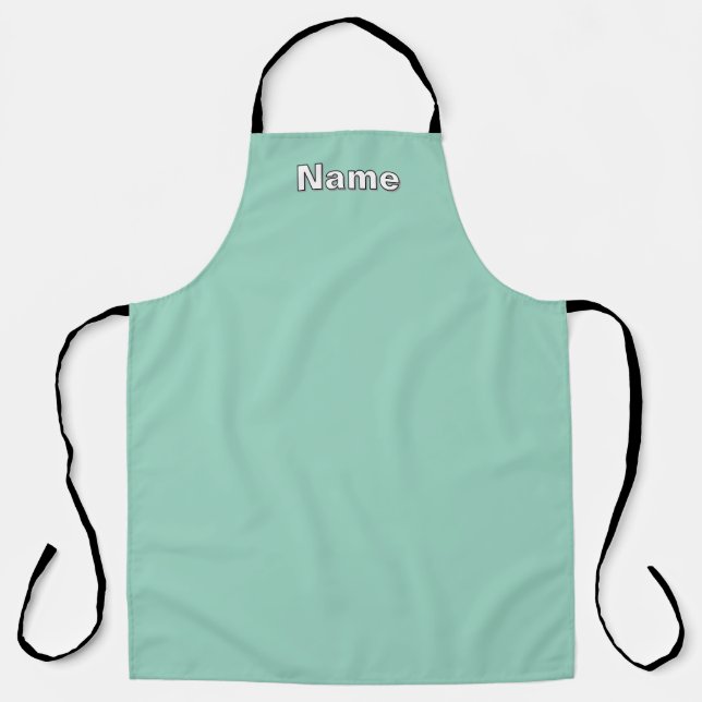 Tablier Personnaliser Café Coffee Shop Aqua (Recto)
