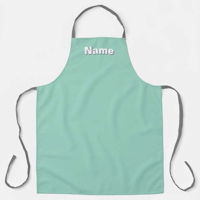 Tablier Personnaliser Café Coffee Shop Aqua (Recto)