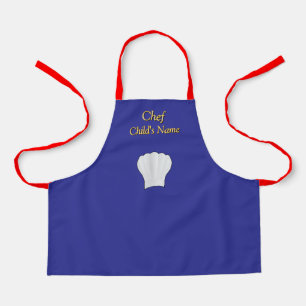 Tablier Personnaliser Chef Kids Blue Craft