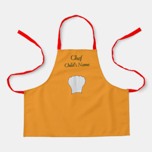 Tablier Personnaliser Chef Kids Orange Craft