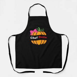 Tablier Personnaliser Citrouille Apron - Personnalisé Nom