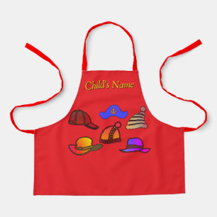 Tablier Personnaliser Collection Casquette Enfants Rouges
