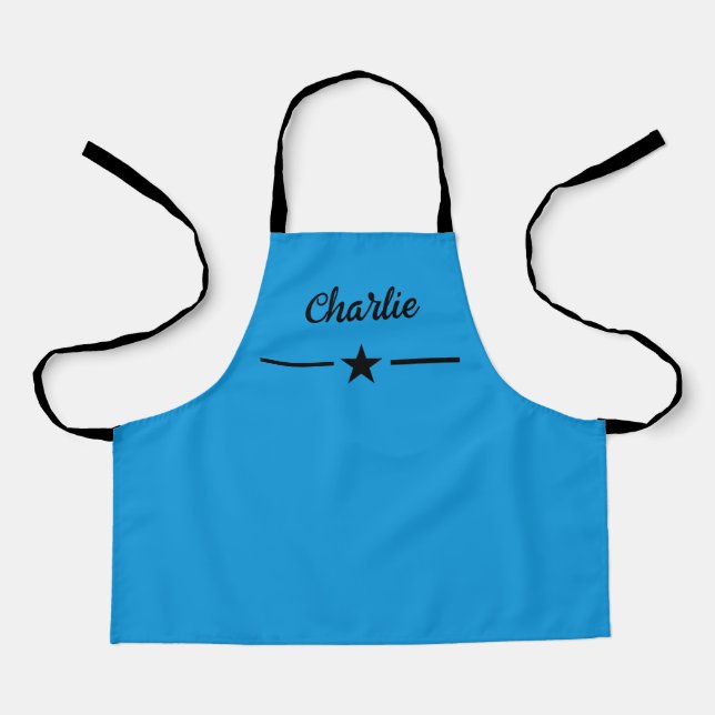 Tablier Personnaliser Enfants Apron Bleu (Recto)