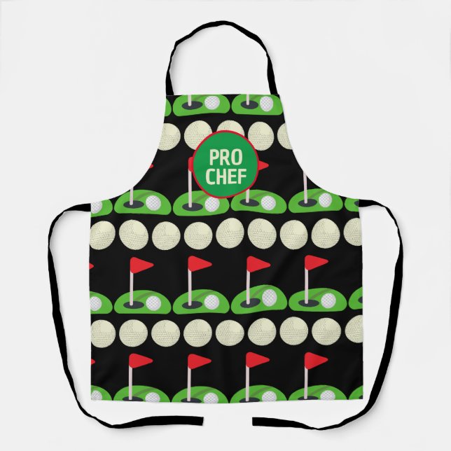 Tablier Personnaliser Golf Pro Chef Tout-En-Plan (Recto)
