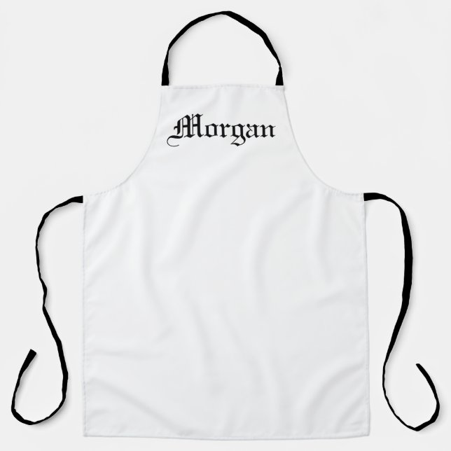 Tablier Personnaliser la Personnaliser avec NOM monogramme (Recto)
