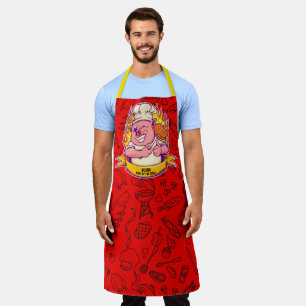 Tablier Personnaliser le barbecue drôle Chef Cochon Porc G