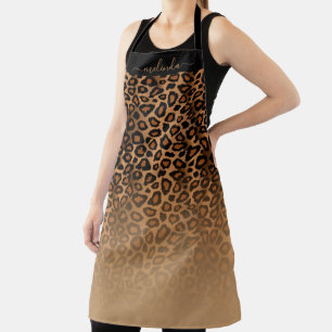 Tablier Personnaliser le Poster de animal Leopard Ombre