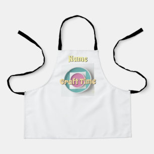 Tablier Personnaliser le temps de l'artisanat blanc
