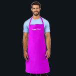 Tablier Personnaliser Nom texte minimaliste élégant magent<br><div class="desc">Personnaliser Nom texte minimaliste élégant magenta blanc Apron Personnaliser,  personnalisez avec nom,  citation,  phrase ou texte Grand pour les cuisiniers,  chefs,  poteries,  céramiques,  artisanat,  travail,  cuisine,  boulangerie,  barbecue,  grill,  ainsi que les entreprises et magasins,  etc</div>