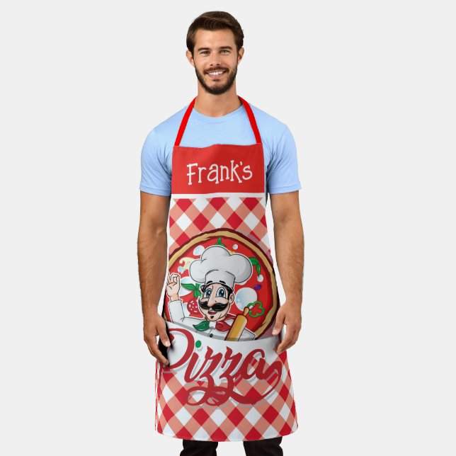 Tablier Personnaliser Pizza  (Porté)