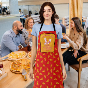 Tablier Personnaliser Pizza Restaurant Pizza Chef Détaillé