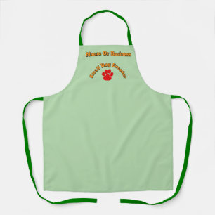 Tablier Personnalisez Red Paw Small Dog Breeder Lt Green