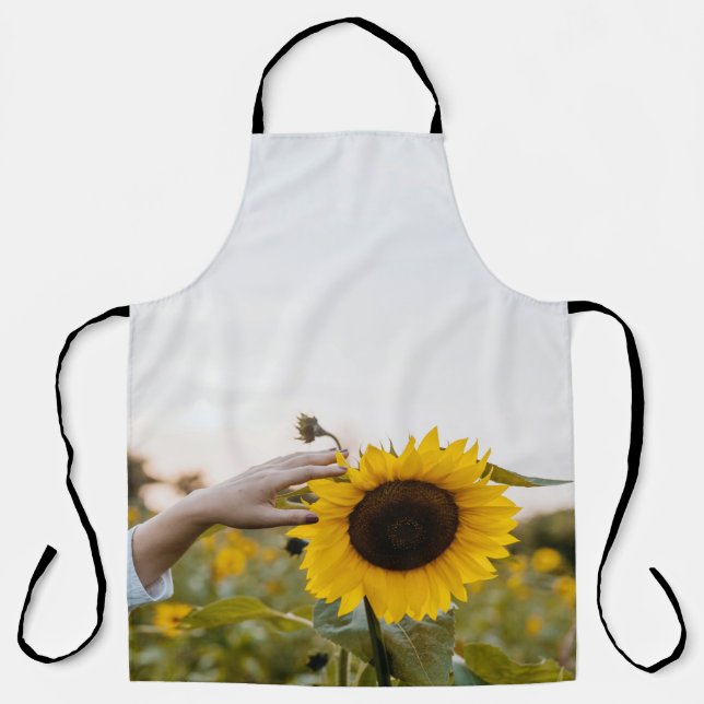 Tablier Personne tenant du tournesol (Recto)